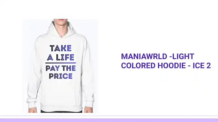 ManiaWRLD -Light Colored Hoodie - ICE 2 by@Outfy