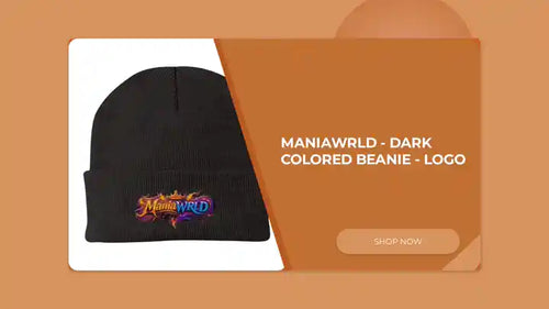 ManiaWRLD - Dark Colored Beanie - Logo by@Outfy